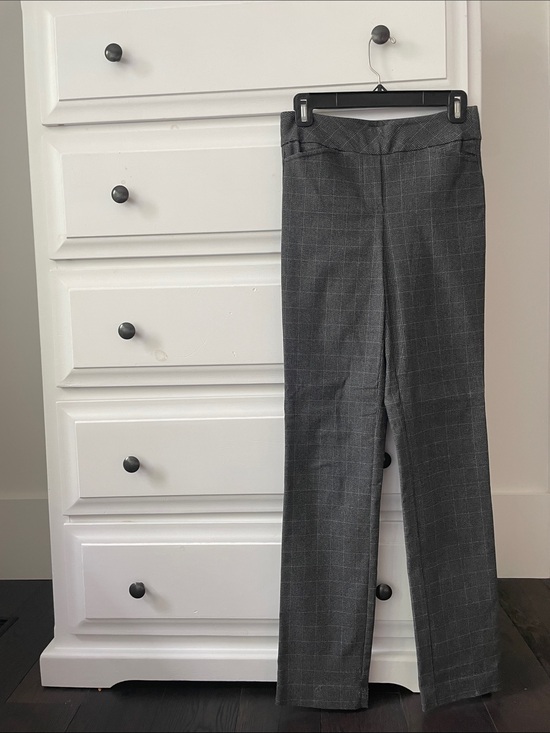RW&CO. Pants - RW&CO Straight Leg Trousers in Charcoal Plaid